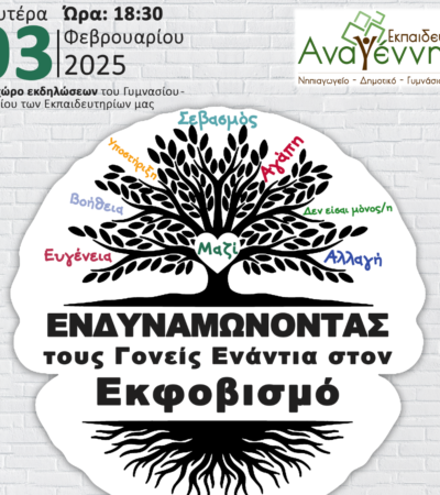 Δωρεάν Σεμινάριο: Ενδυναμώνοντας τους Γονείς Ενάντια στον Εκφοβισμό