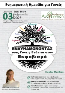 Δωρεάν Σεμινάριο Ενδυναμώνοντας τους Γονείς Ενάντια στον Εκφοβισμό